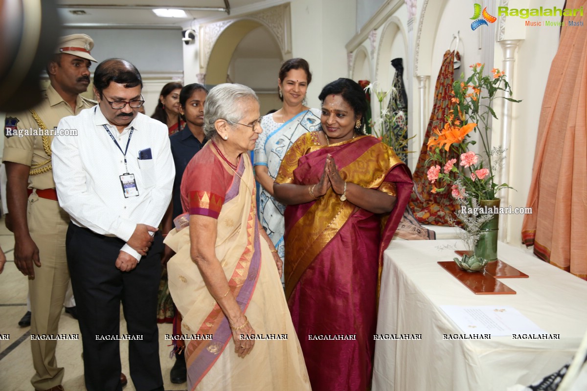 Blooms & Looms an Ikebana Exhibition at Salarjung Museum