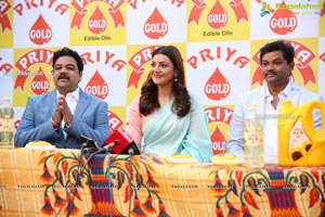 Kajal Agarwal as Brand Ambassador for Priya Gold Oils