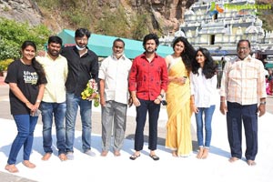 Jathi Ratnalu Team at Kanaka Durga Temple in Vijayawada