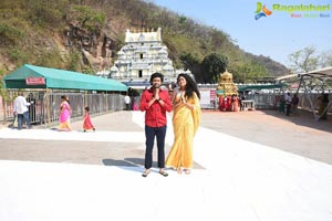 Jathi Ratnalu Team at Kanaka Durga Temple in Vijayawada