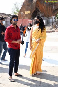 Jathi Ratnalu Team at Kanaka Durga Temple in Vijayawada