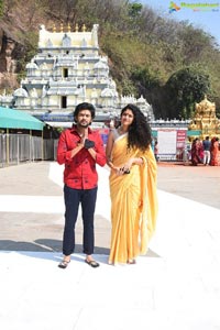 Jathi Ratnalu Team at Kanaka Durga Temple in Vijayawada