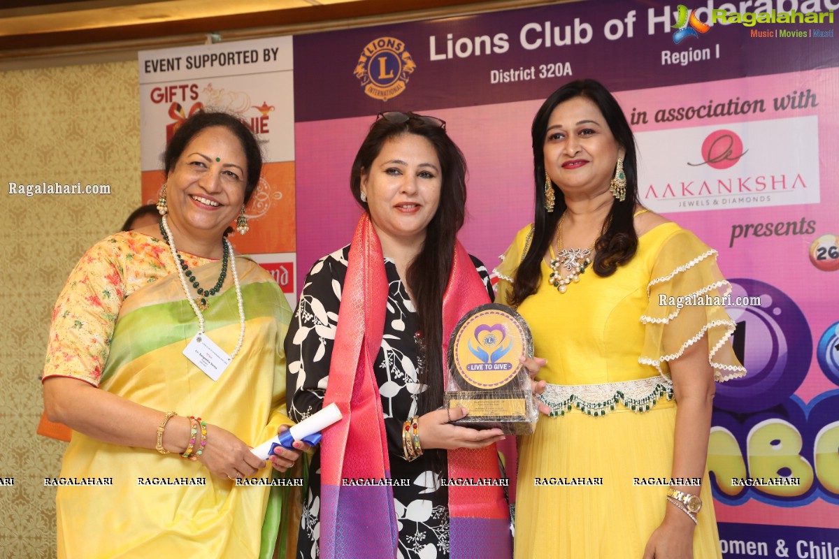 Lions Club of Hyderabad Petals Tambola at Smoky Pitara