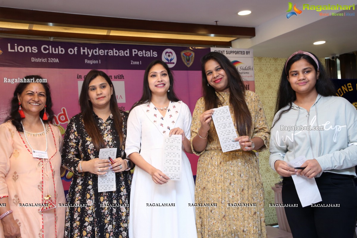 Lions Club of Hyderabad Petals Tambola at Smoky Pitara