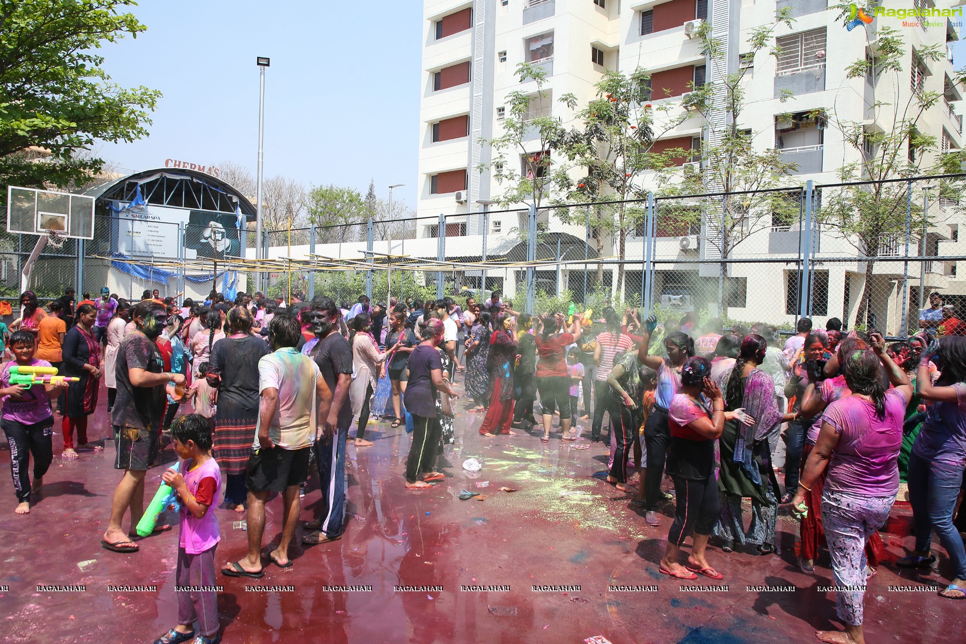 Holi Celebrations 2022 at Aparna Kanopy Tulip, Gundlapochampalli, Hyderabad