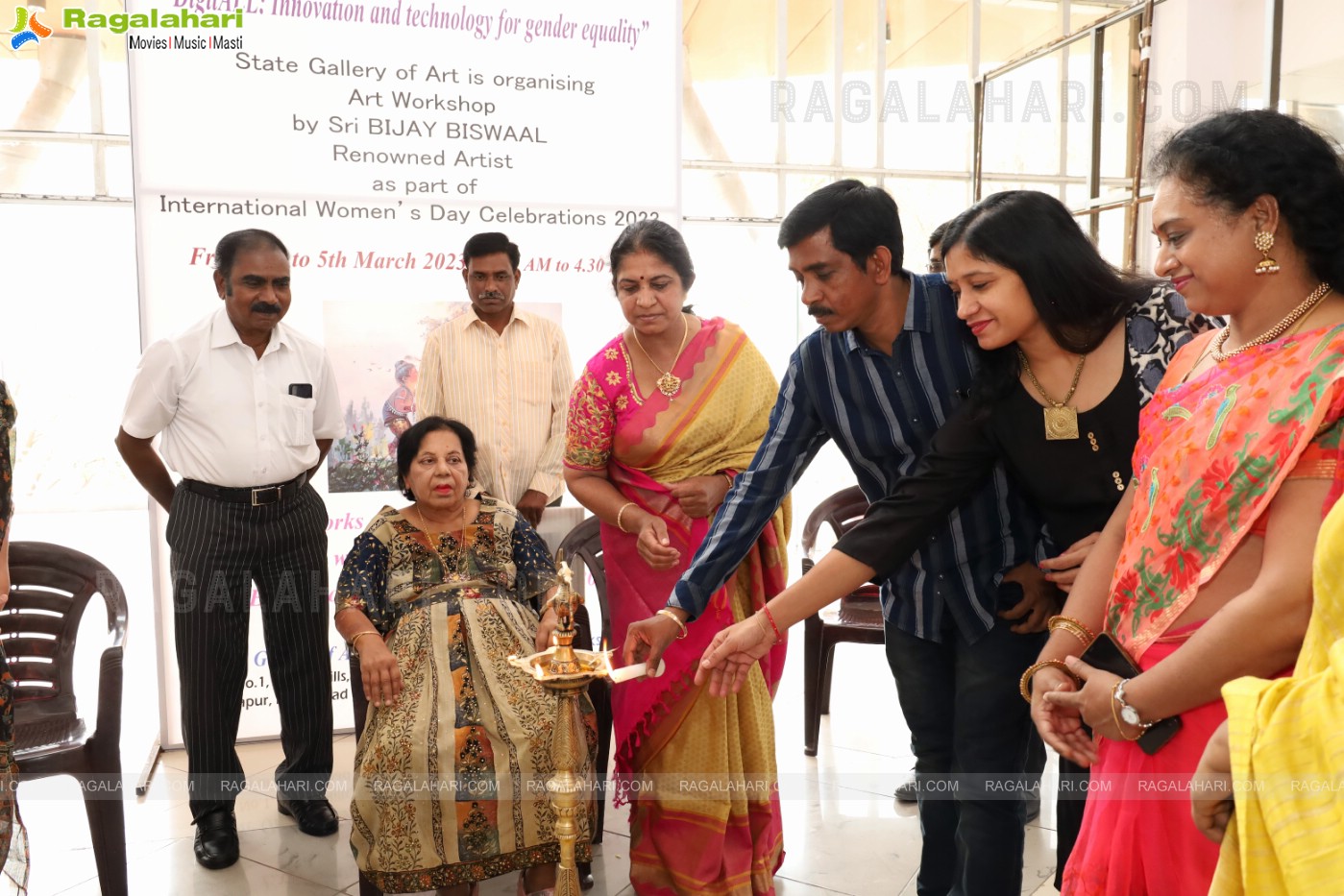 Inauguration of Exhibition of Paintings Workshop- State Art Gallery