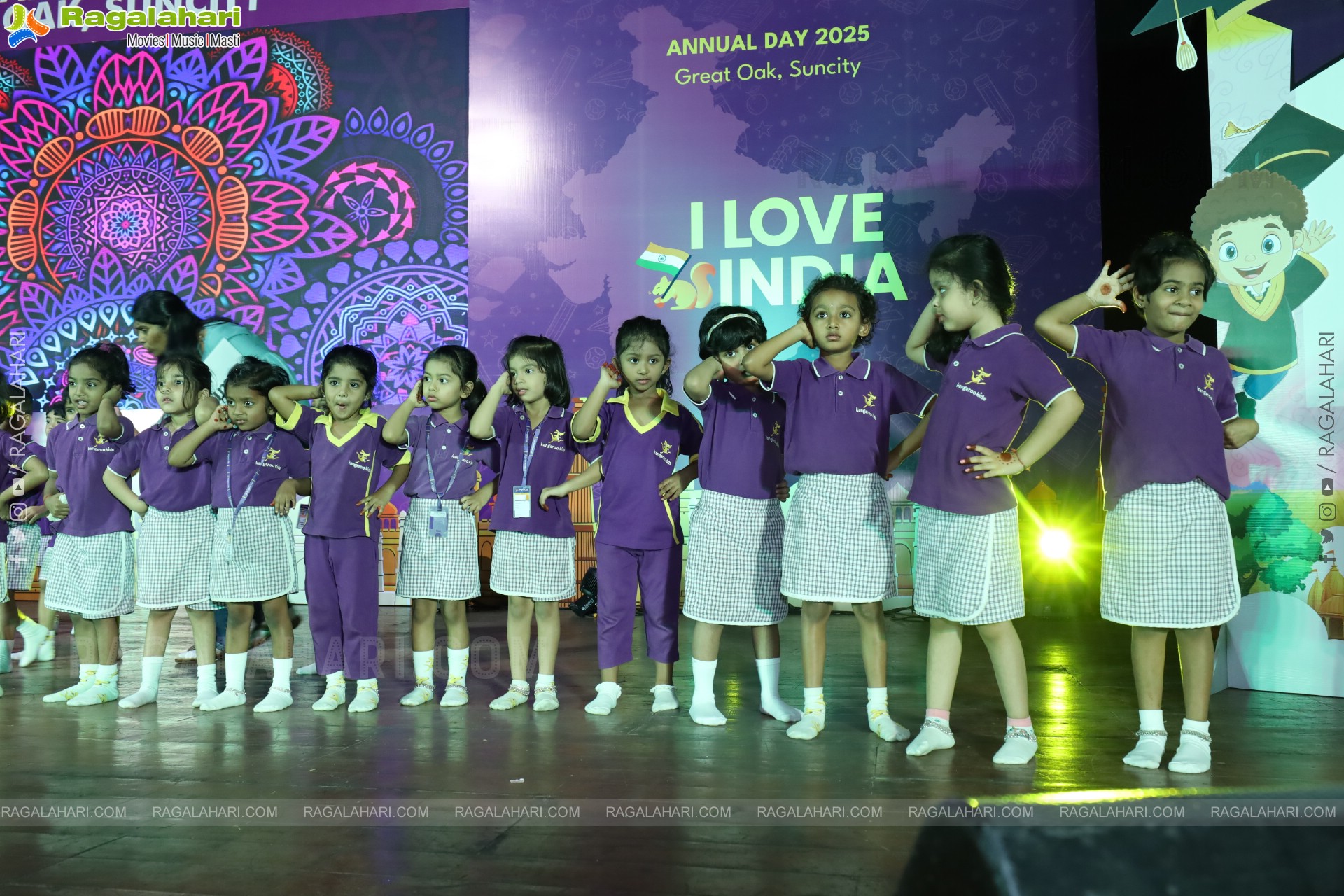 Kangaroo Kids-Suncity and Great Oak Annual Day 2025 @Taramathi Baradari