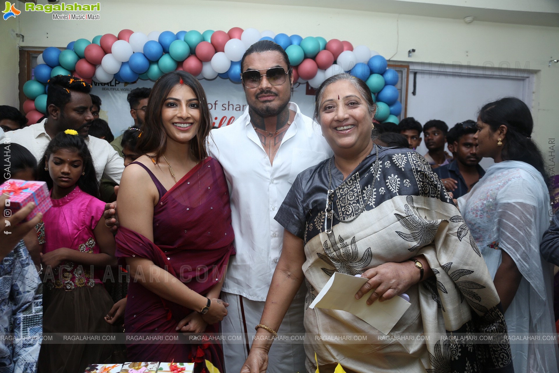 Actress Varalaxmi Sarathkumar Celebrates Her Birthday in Lepra Society Orphanage, Hyderabad