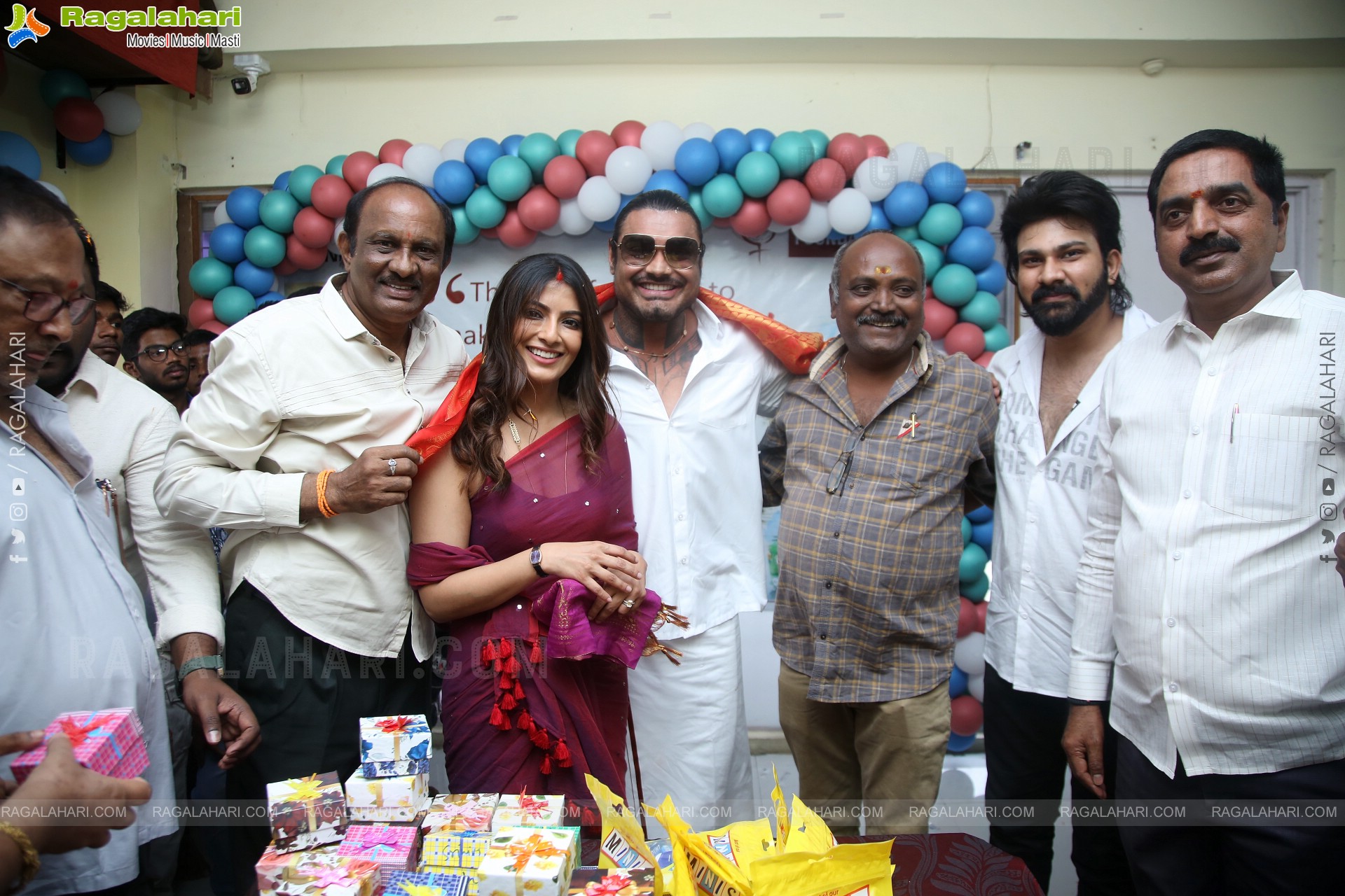 Actress Varalaxmi Sarathkumar Celebrates Her Birthday in Lepra Society Orphanage, Hyderabad