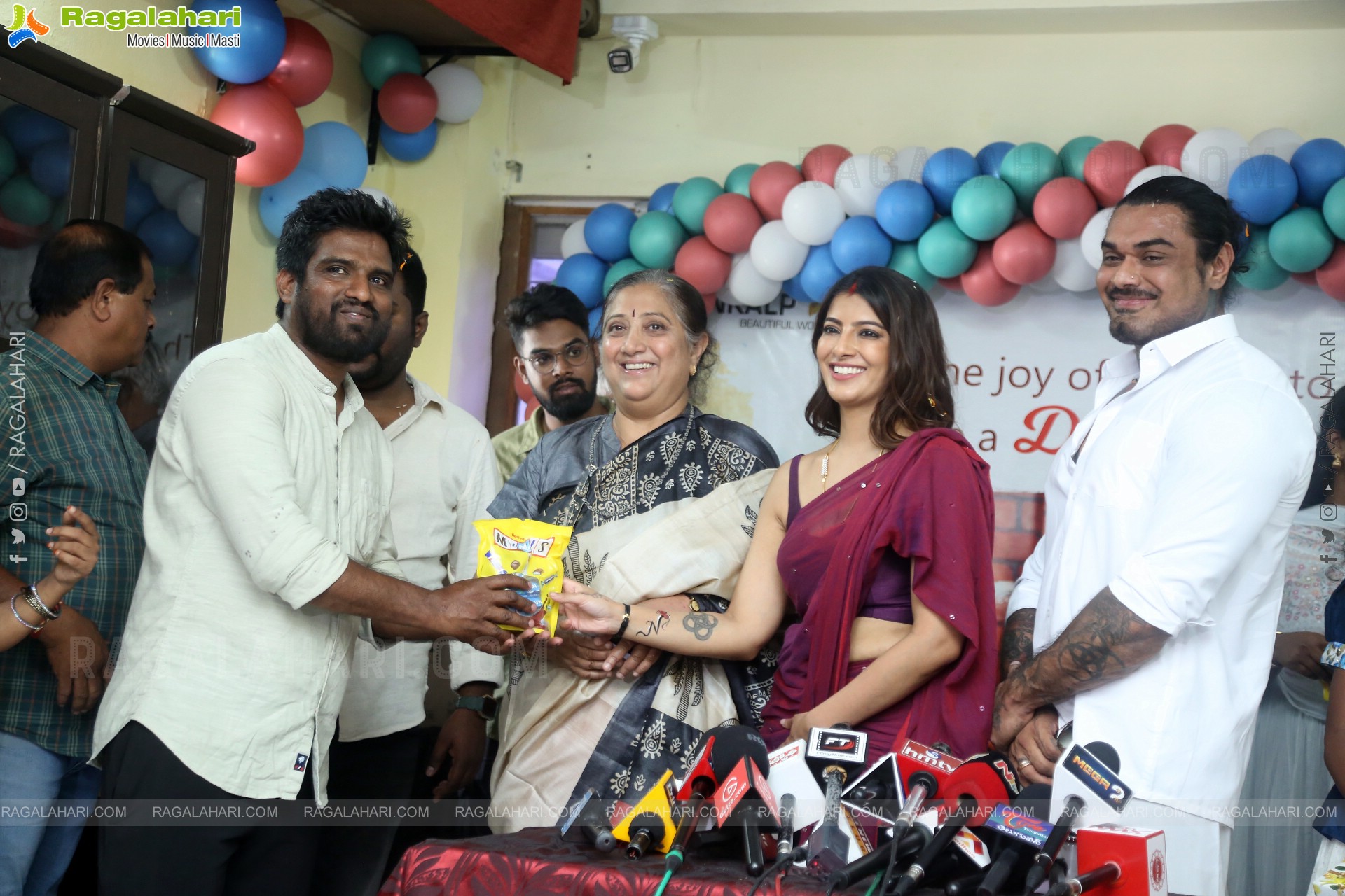 Actress Varalaxmi Sarathkumar Celebrates Her Birthday in Lepra Society Orphanage, Hyderabad