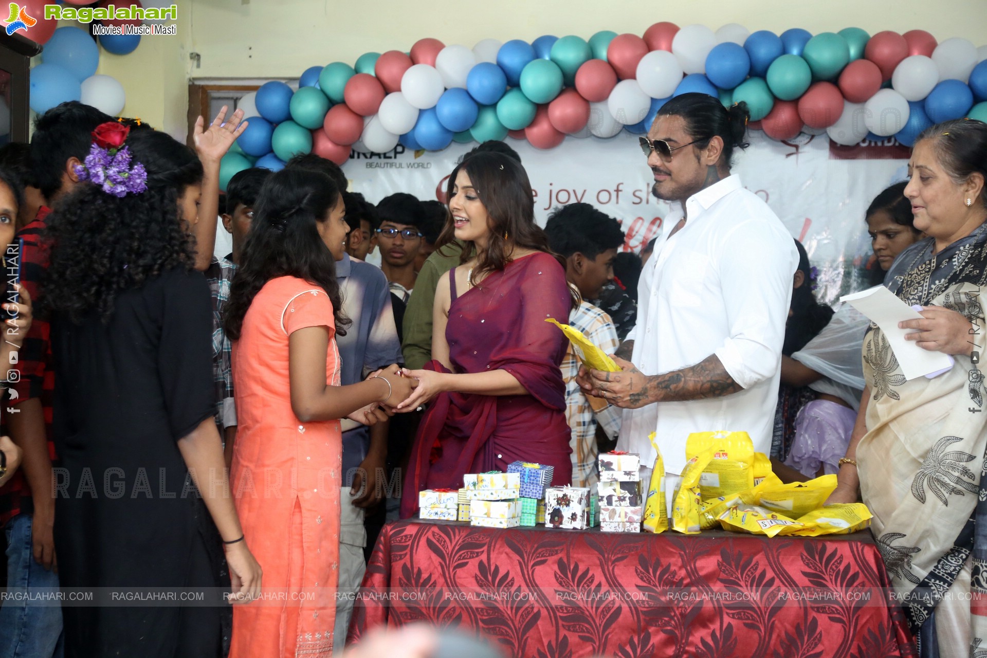 Actress Varalaxmi Sarathkumar Celebrates Her Birthday in Lepra Society Orphanage, Hyderabad