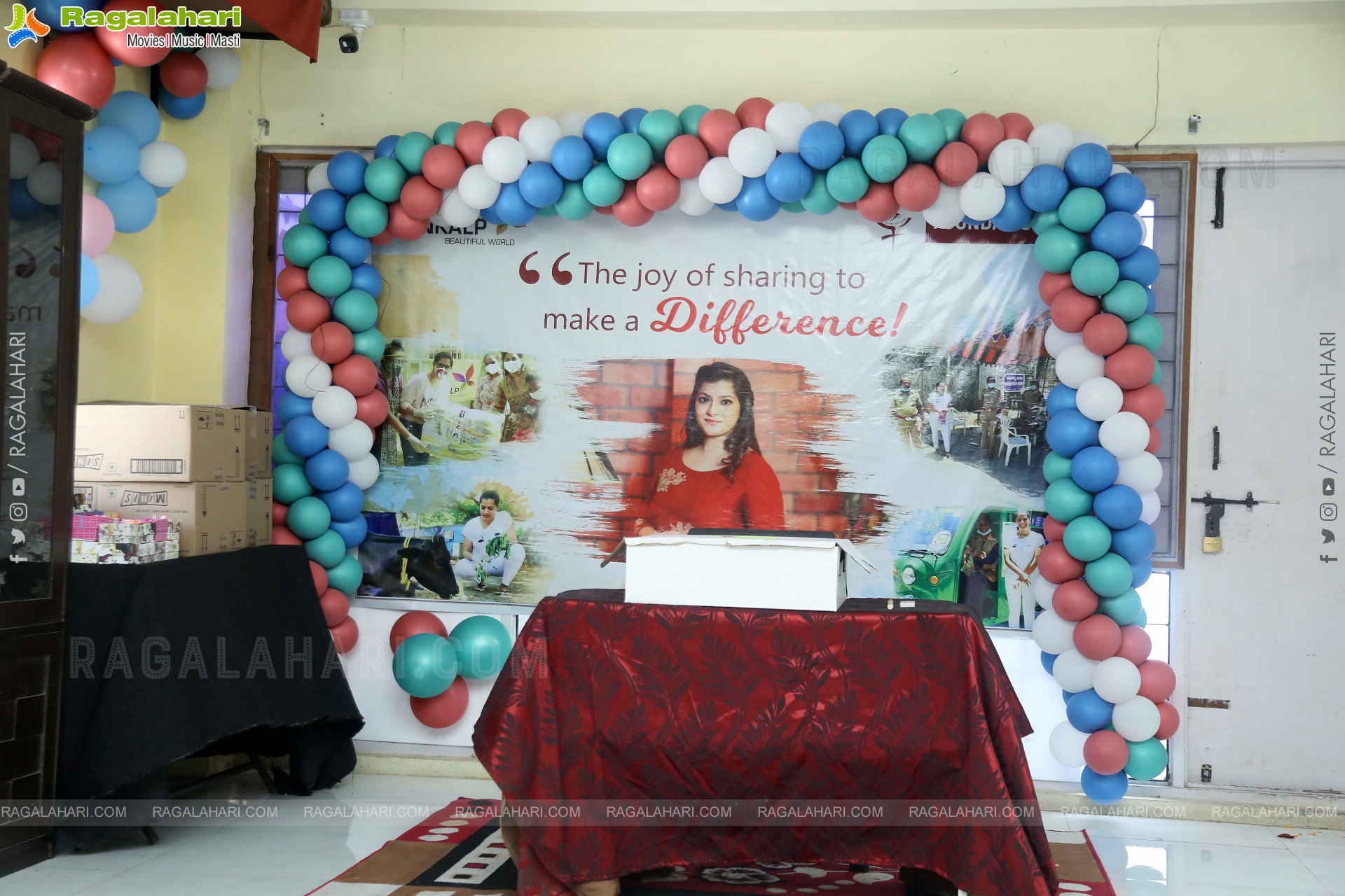 Actress Varalaxmi Sarathkumar Celebrates Her Birthday in Lepra Society Orphanage, Hyderabad