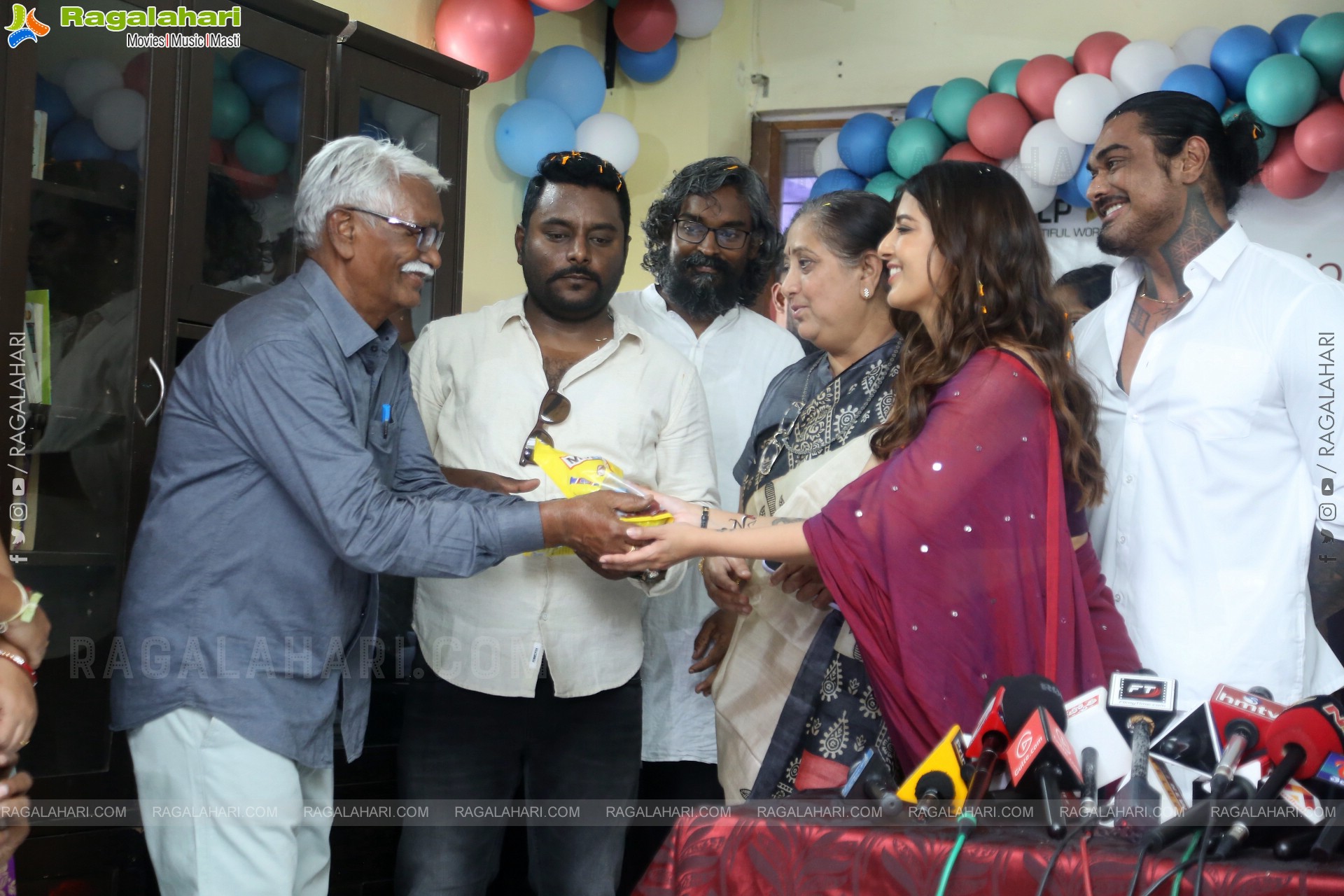 Actress Varalaxmi Sarathkumar Celebrates Her Birthday in Lepra Society Orphanage, Hyderabad