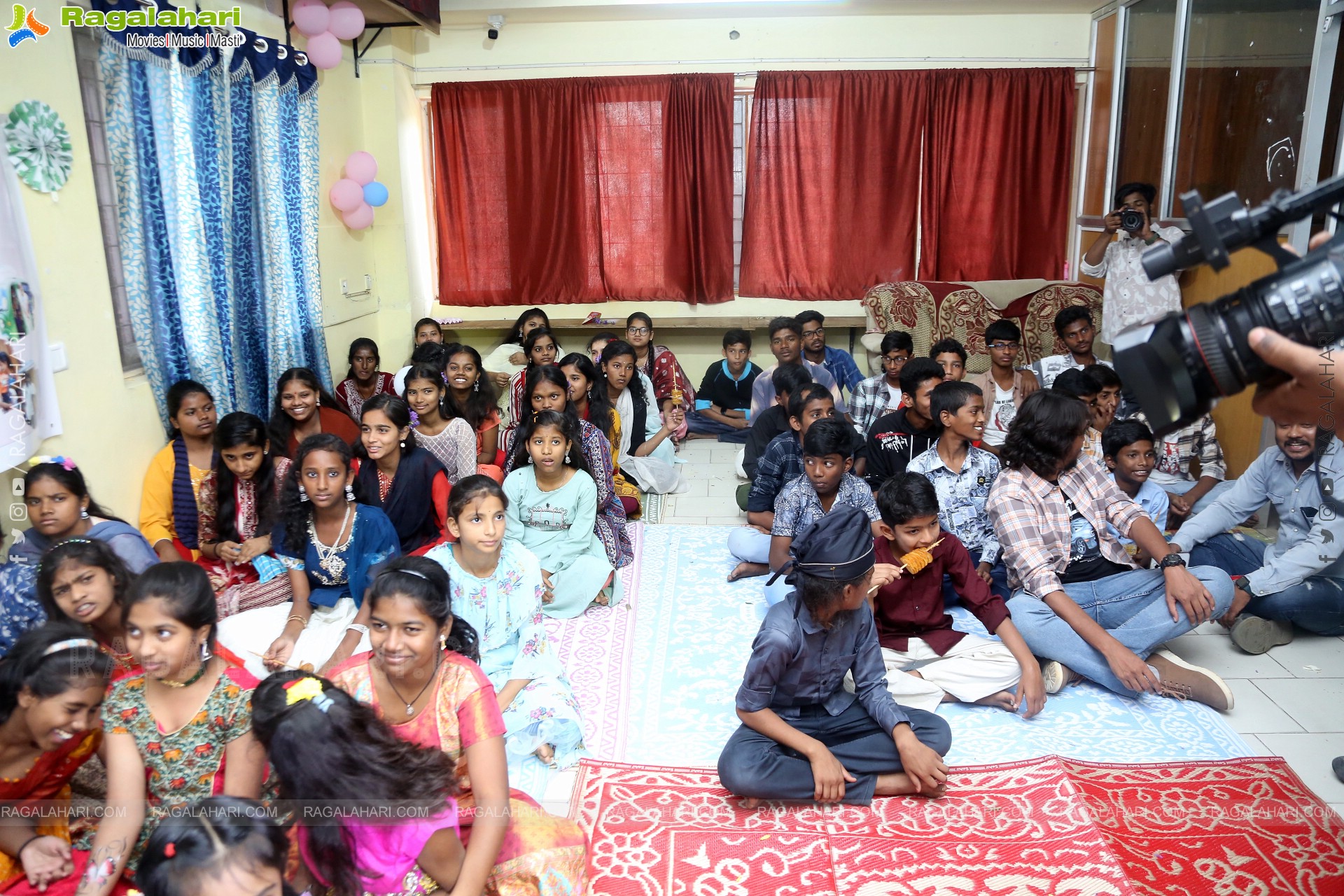 Actress Varalaxmi Sarathkumar Celebrates Her Birthday in Lepra Society Orphanage, Hyderabad