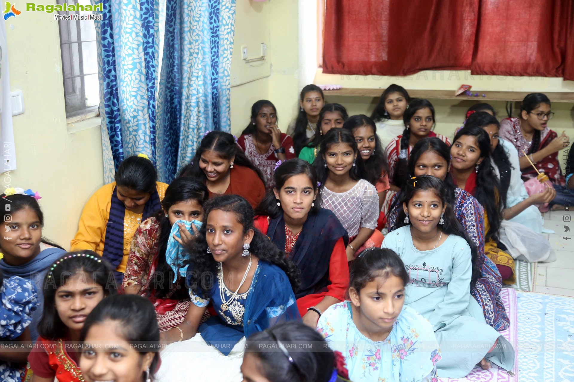 Actress Varalaxmi Sarathkumar Celebrates Her Birthday in Lepra Society Orphanage, Hyderabad