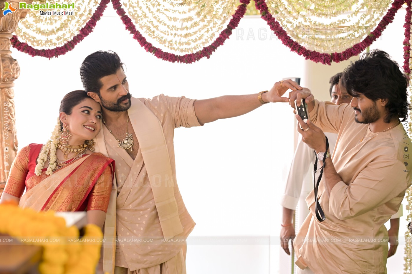 Vijay Deverakonda and Rashmika Mandanna's Sangeeth and Vratam Pics!!