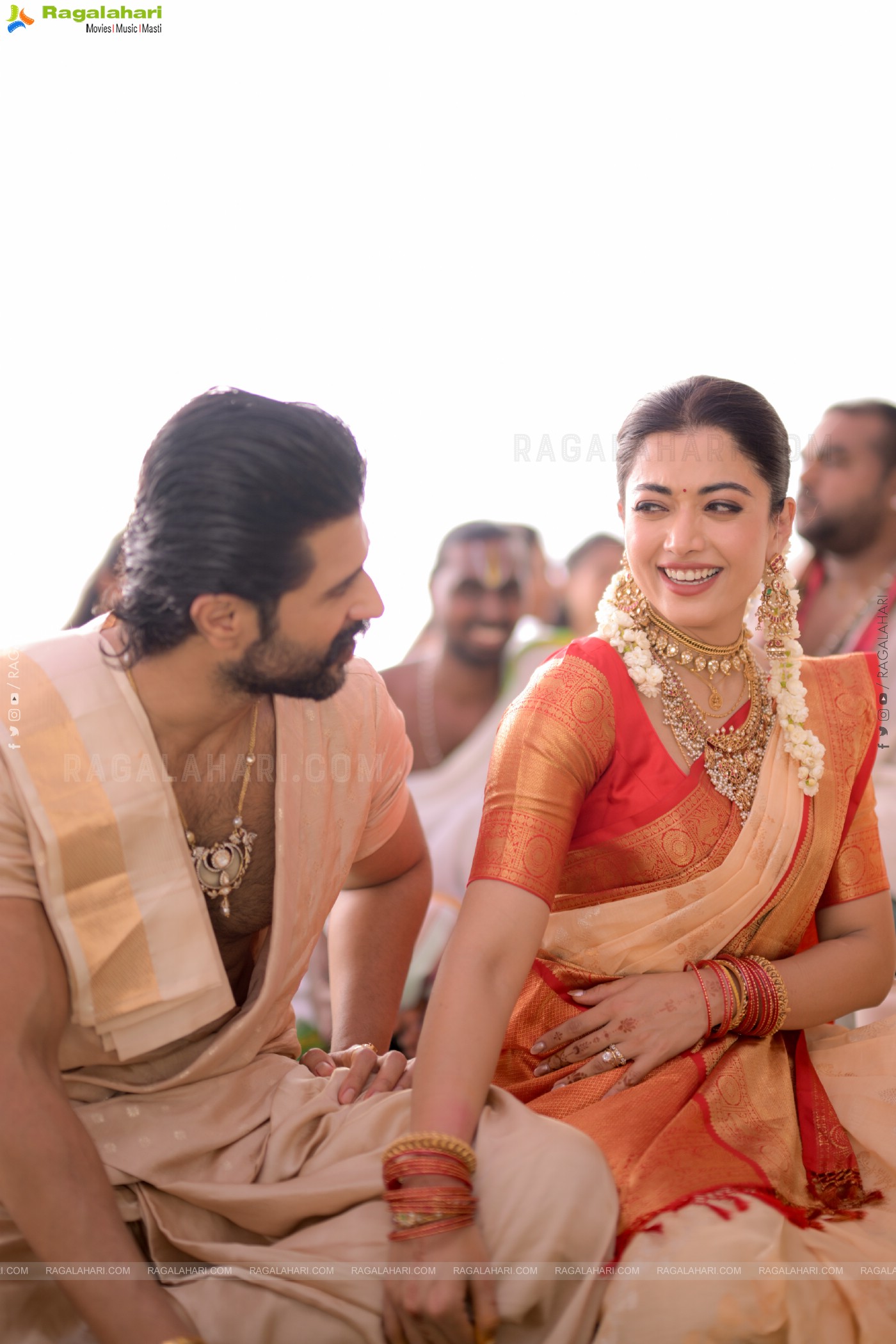 Vijay Deverakonda and Rashmika Mandanna's Sangeeth and Vratam Pics!!