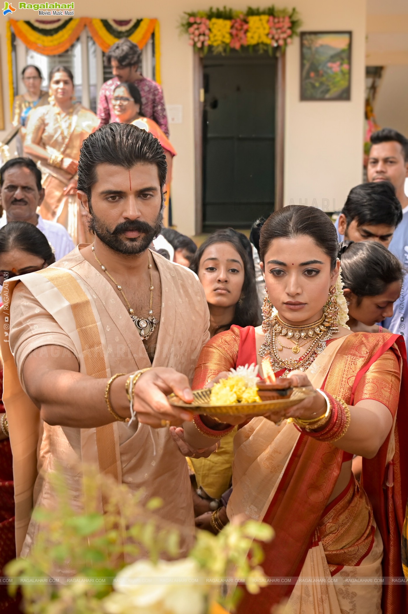 Vijay Deverakonda and Rashmika Mandanna's Sangeeth and Vratam Pics!!