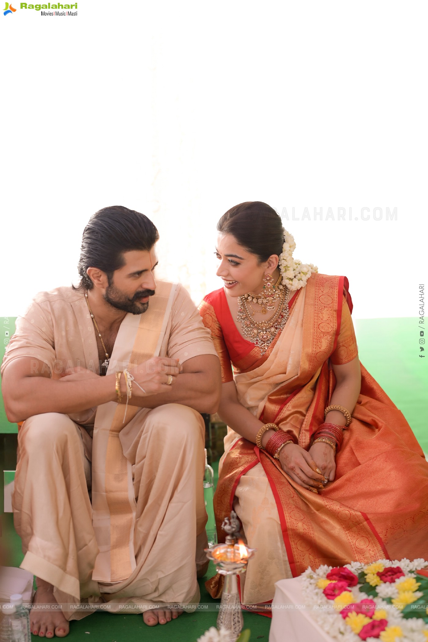 Vijay Deverakonda and Rashmika Mandanna's Sangeeth and Vratam Pics!!