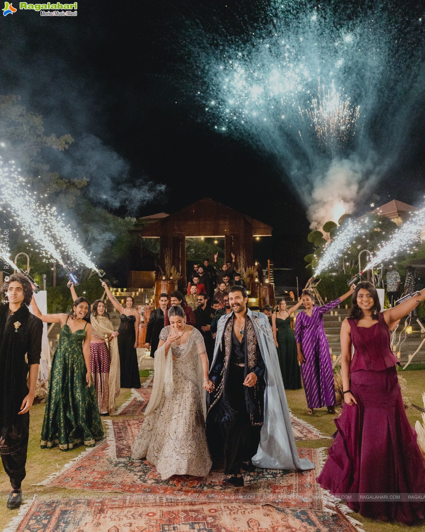Vijay Deverakonda and Rashmika Mandanna's Sangeeth and Vratam Pics!!