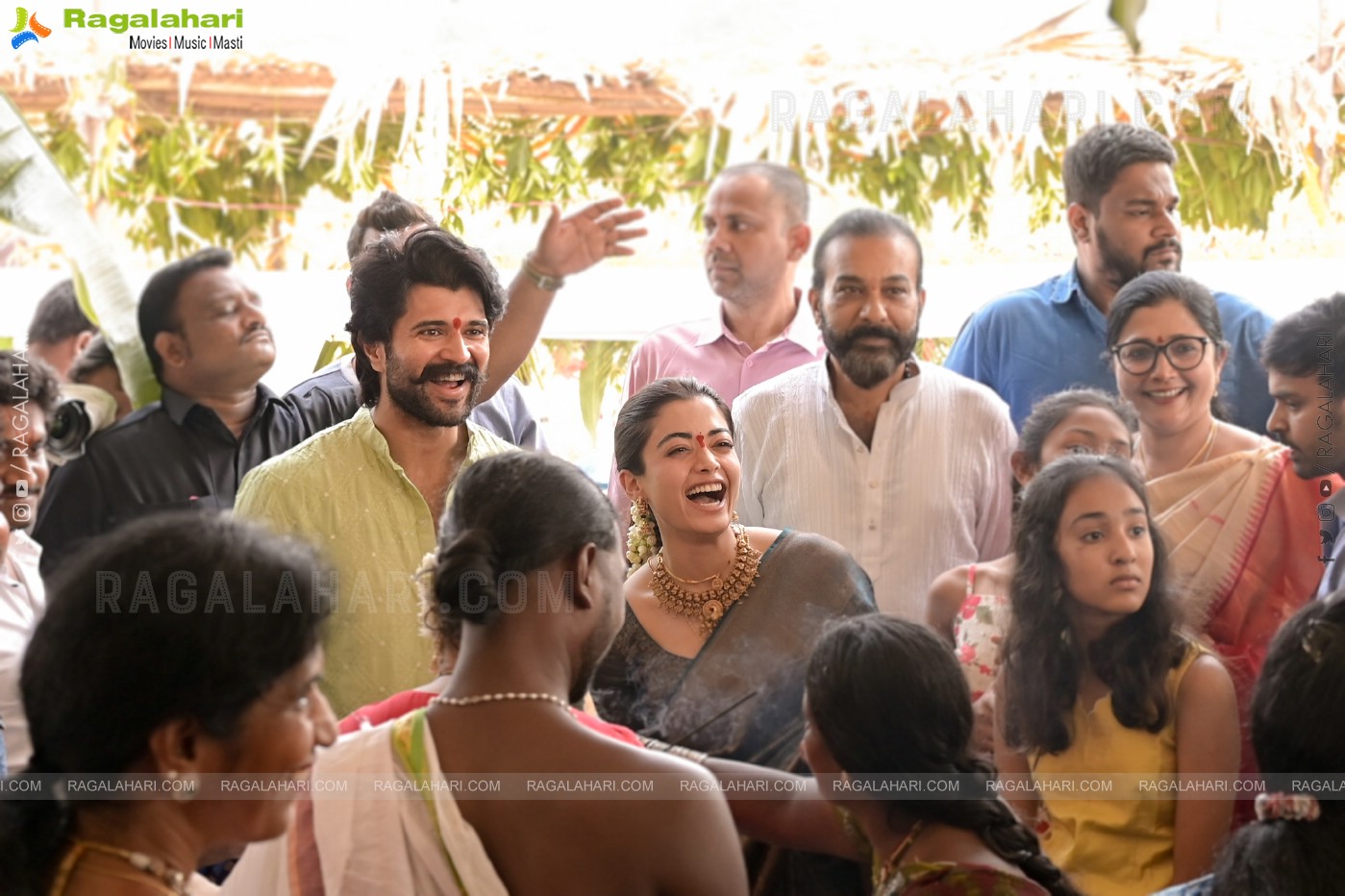 Vijay Deverakonda and Rashmika Mandanna's Sangeeth and Vratam Pics!!