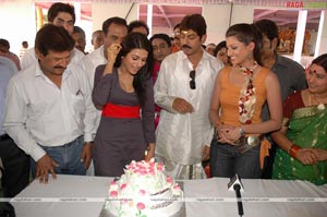 Sradha Das Birthday Celebrations on Adhinetha Sets