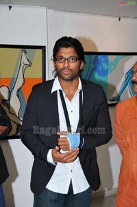 Allu Arjun inagurates Srishti Art Exhibition