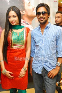 Varun Sandesh & Anitha at Kukatpally Kalanikethan Wedding Mall Third Anniversary