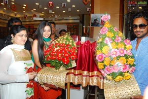 Varun Sandesh & Anitha at Kukatpally Kalanikethan Wedding Mall Third Anniversary