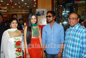 Varun Sandesh & Anitha at Kukatpally Kalanikethan Wedding Mall Third Anniversary