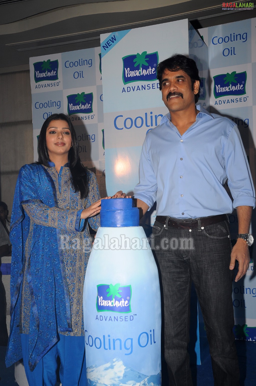 Nagarjuna, Bhumika Launched Parachute Cooling Oil