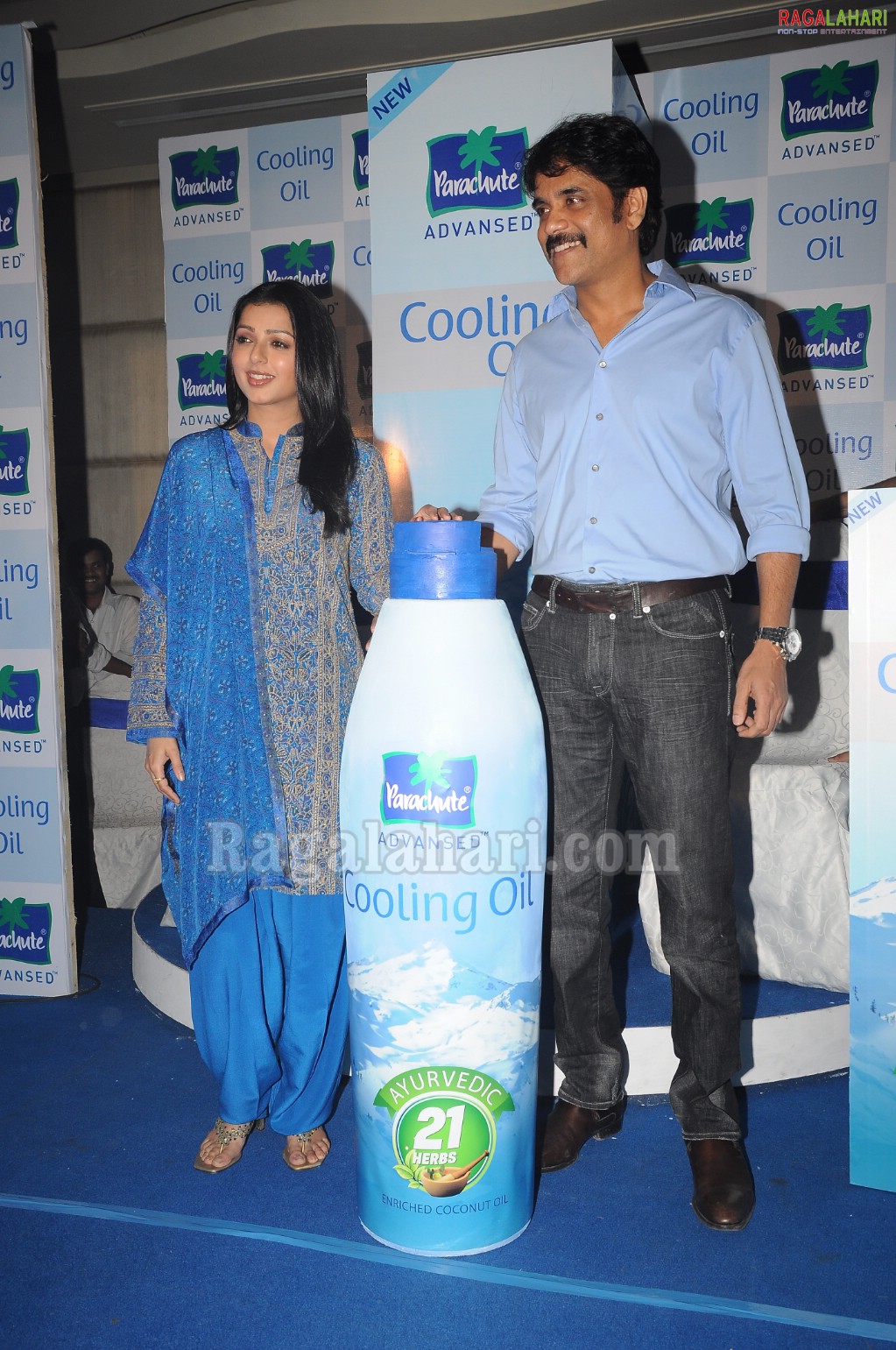 Nagarjuna, Bhumika Launched Parachute Cooling Oil