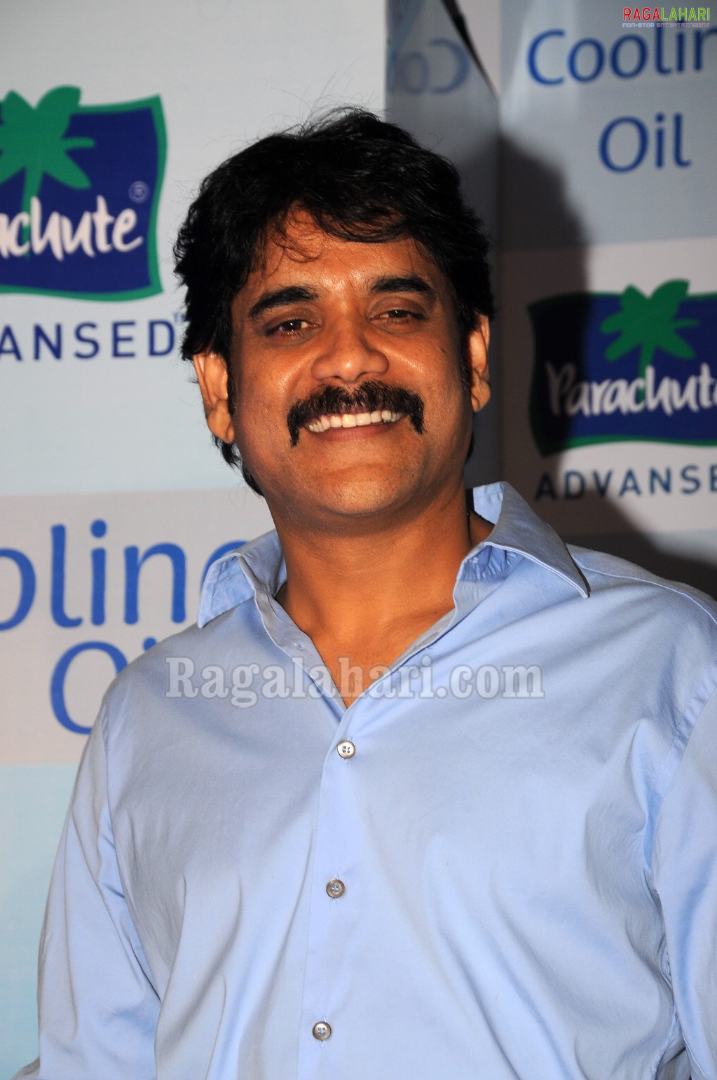 Nagarjuna, Bhumika Launched Parachute Cooling Oil