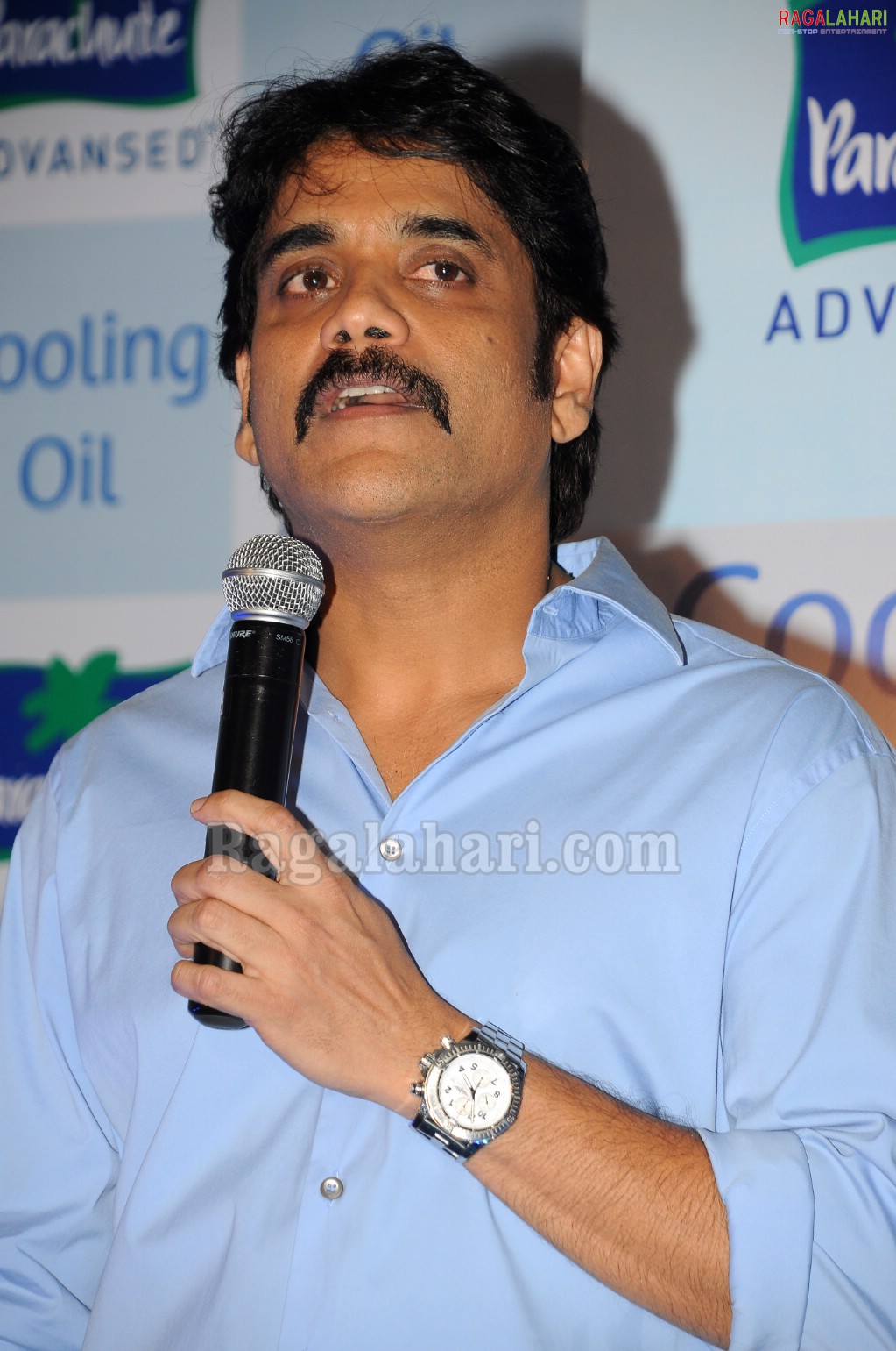 Nagarjuna, Bhumika Launched Parachute Cooling Oil