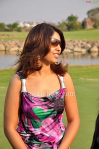 Raja, Richa Gangopadhyay at Golf Club