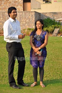 Raja, Richa Gangopadhyay at Golf Club