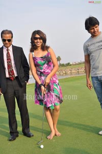 Raja, Richa Gangopadhyay at Golf Club