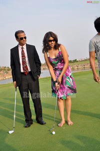 Raja, Richa Gangopadhyay at Golf Club