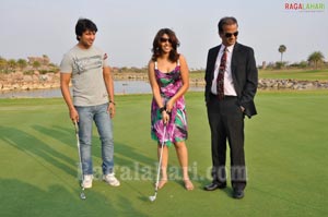 Raja, Richa Gangopadhyay at Golf Club