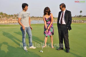 Raja, Richa Gangopadhyay at Golf Club