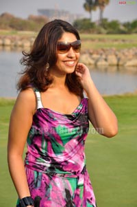 Raja, Richa Gangopadhyay at Golf Club