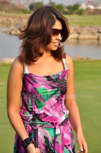 Raja, Richa Gangopadhyay at Golf Club