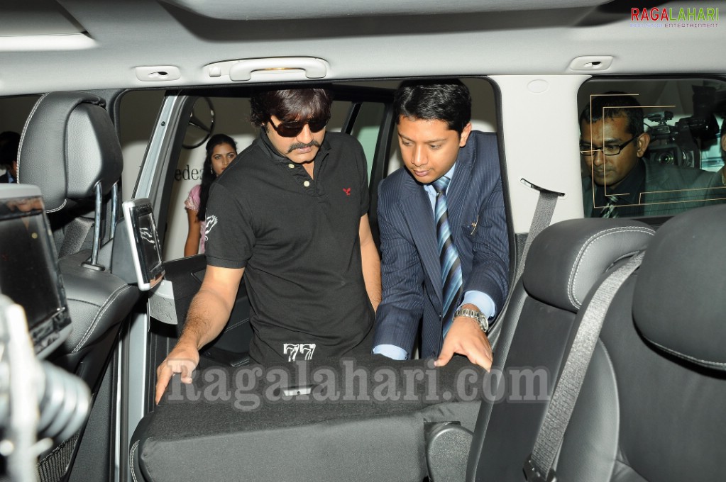 Srikanth Unveils Benz GL Series at Hyderabad