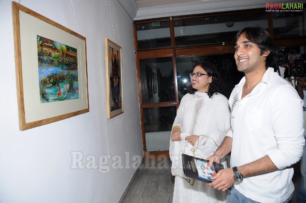 Tarun inagurates Sayeeda Ali Painting Exhibition