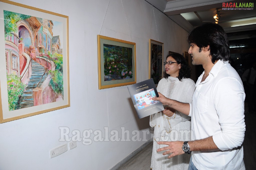 Tarun inagurates Sayeeda Ali Painting Exhibition