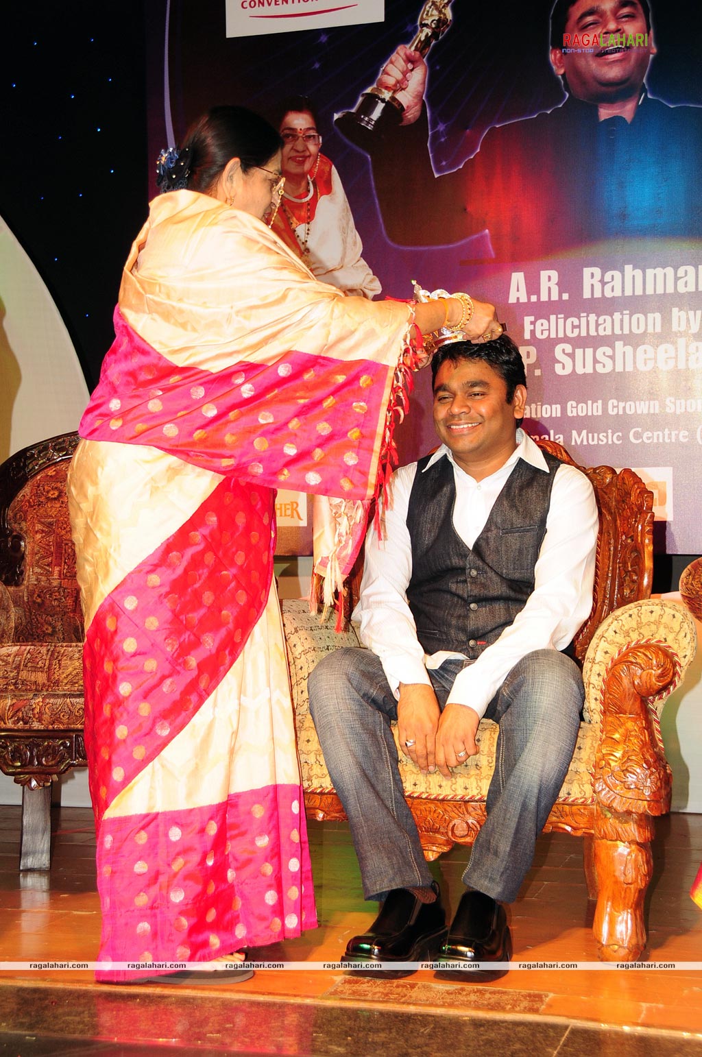 AR Rahman Felicitated by P. Susheela