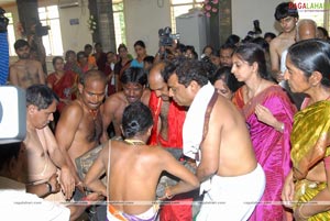 Idols of Saraswati Devi and Lord Rama were installed at Sai Baba temple of Film Nagar Daiva Sannidhanam