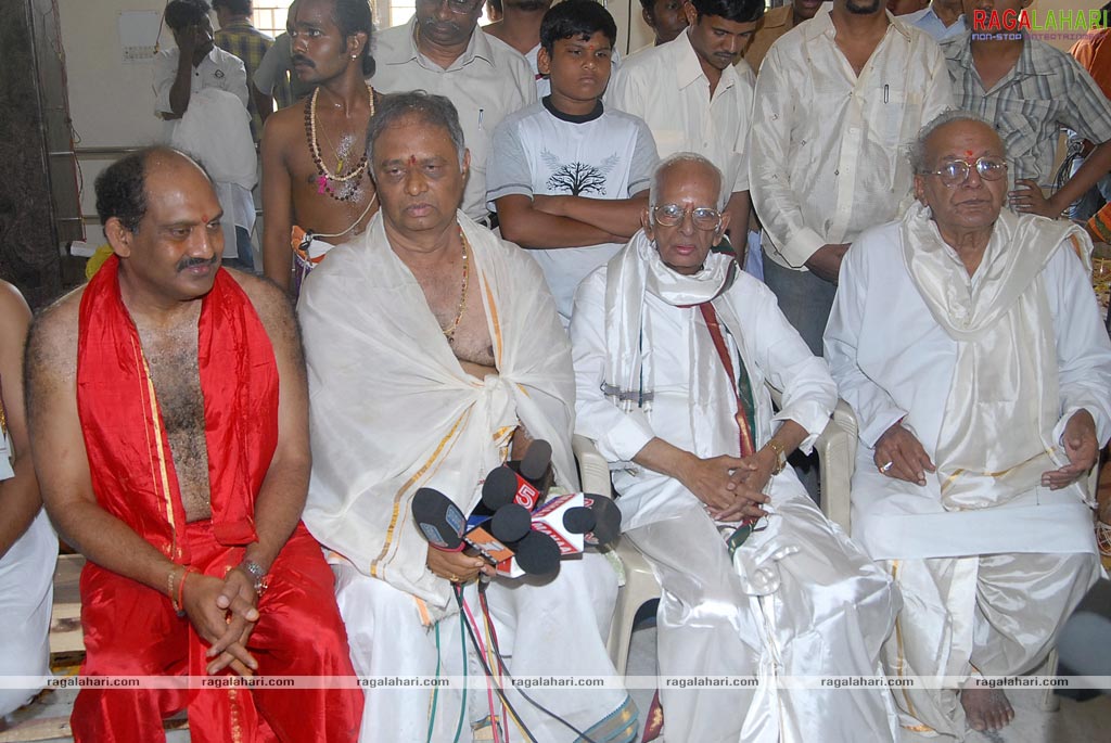 Idols of Saraswati Devi and Lord Rama were installed at Sai Baba temple of Film Nagar Daiva Sannidhanam