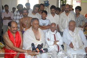 Idols of Saraswati Devi and Lord Rama were installed at Sai Baba temple of Film Nagar Daiva Sannidhanam