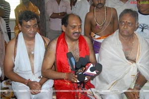 Idols of Saraswati Devi and Lord Rama were installed at Sai Baba temple of Film Nagar Daiva Sannidhanam